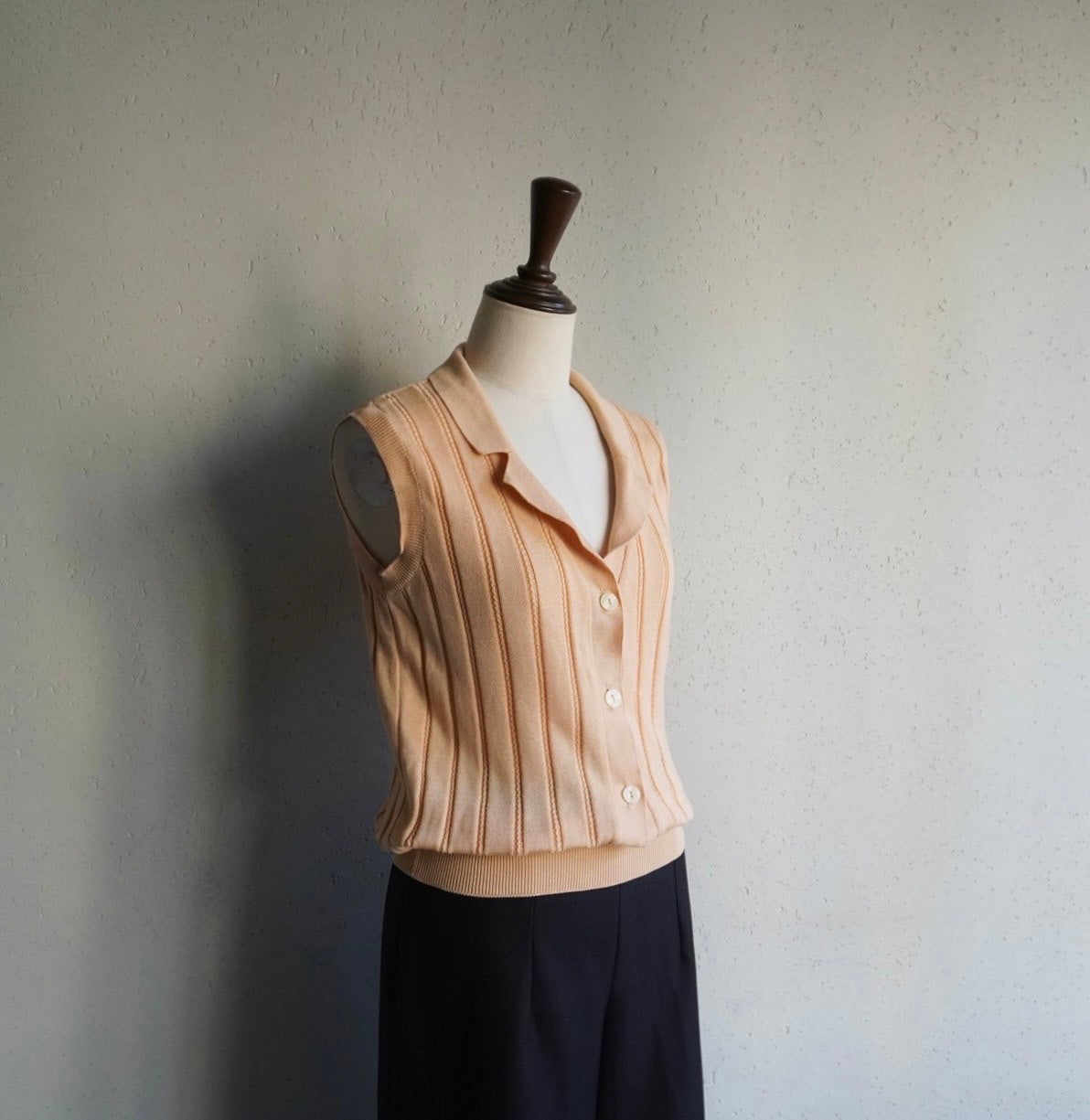 90s Sleeveless Ribbed Top Made in Italy