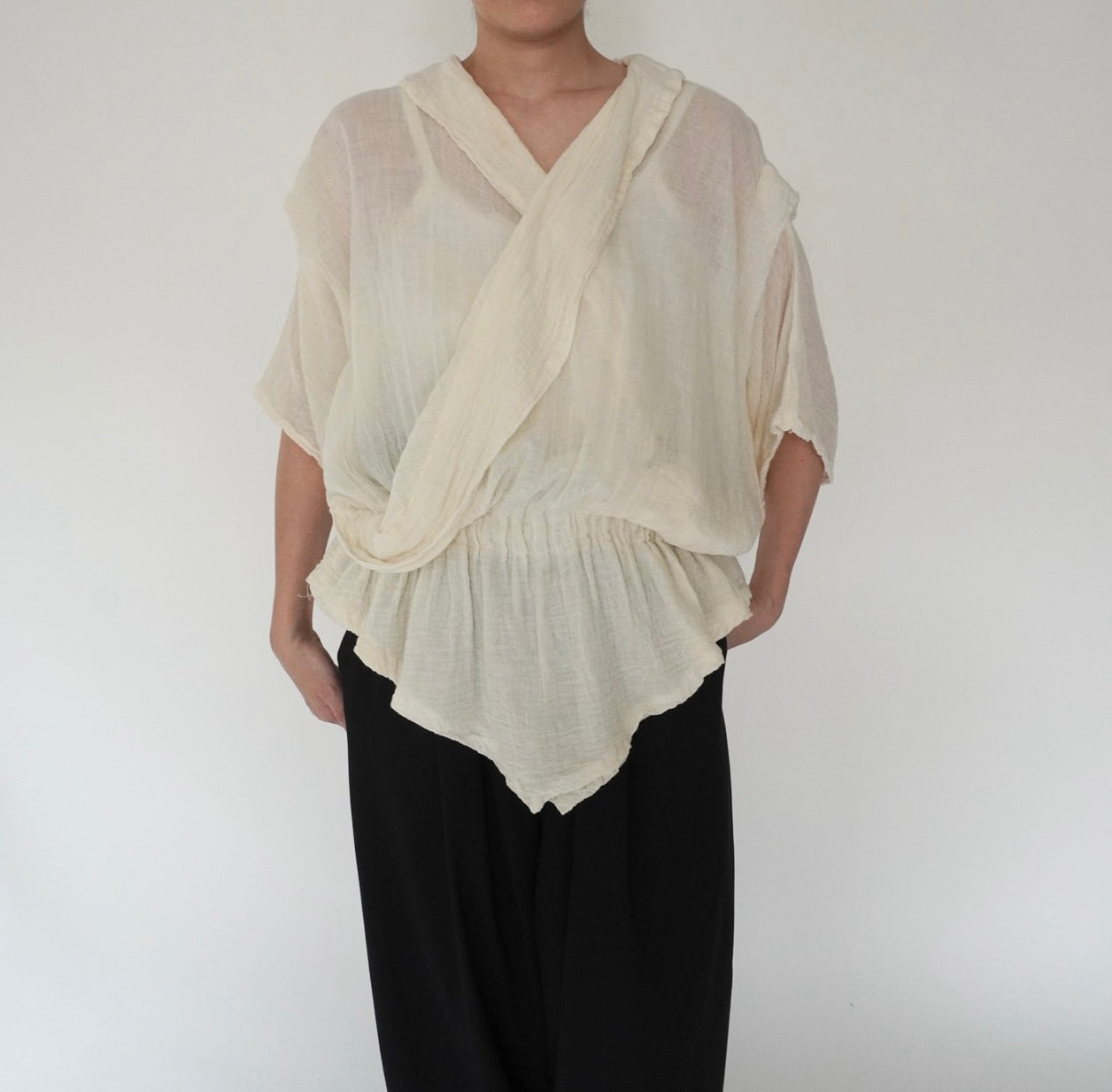 80s Gauze Design Top