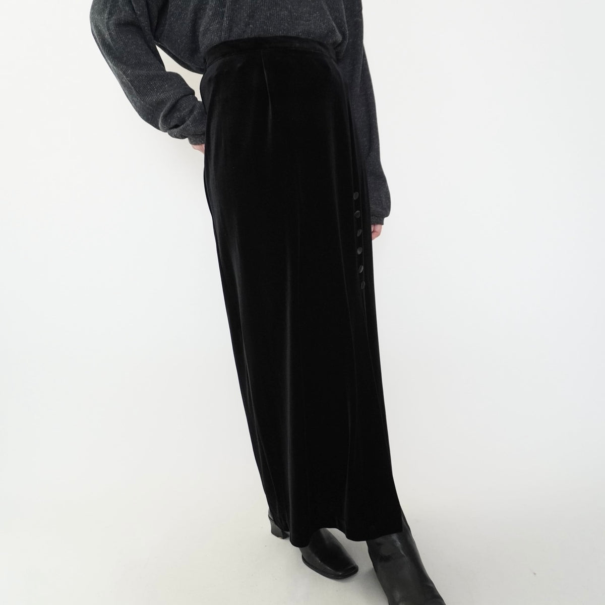90s Design Velour Skirt