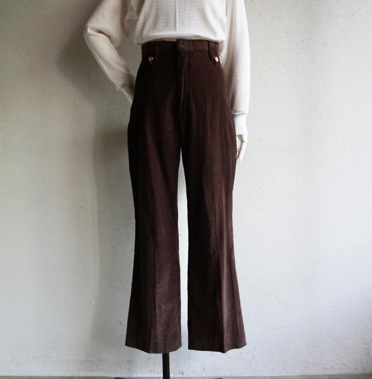 80s  Corduroy Flare Pants
