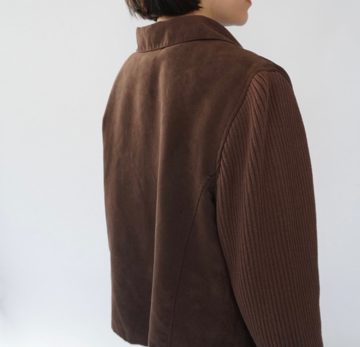 90s Ribbed Sleeves Jacket