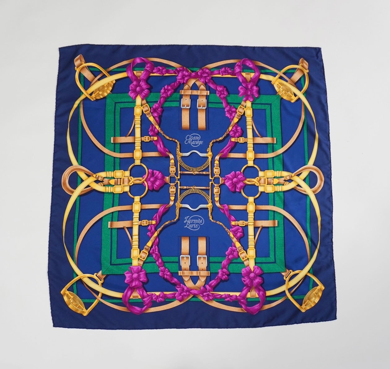 ”Hermes” Silk Scarf Made in France