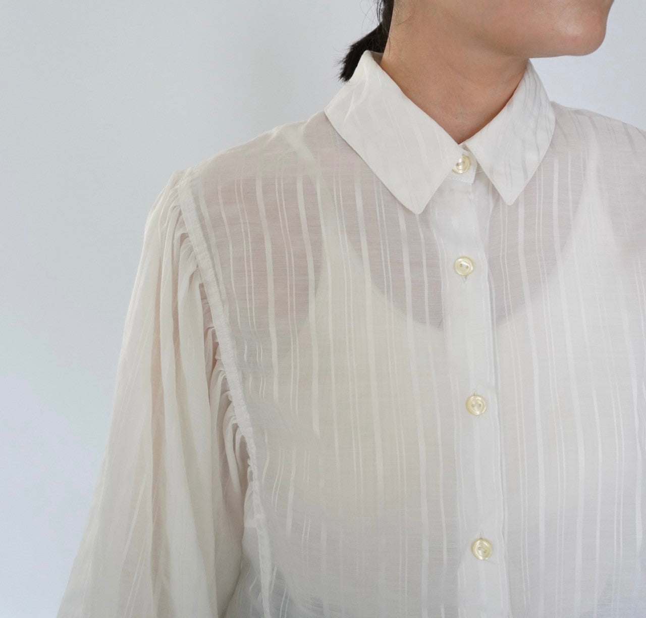 90s Sheer Shirt Made in Italy