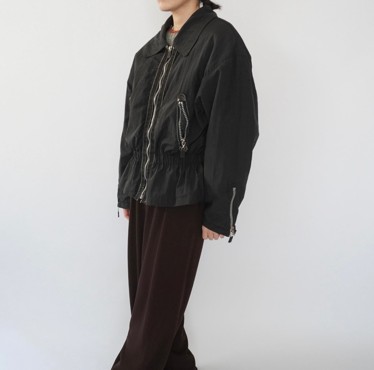 90s "Brandon Thomas" Black Design Jacket