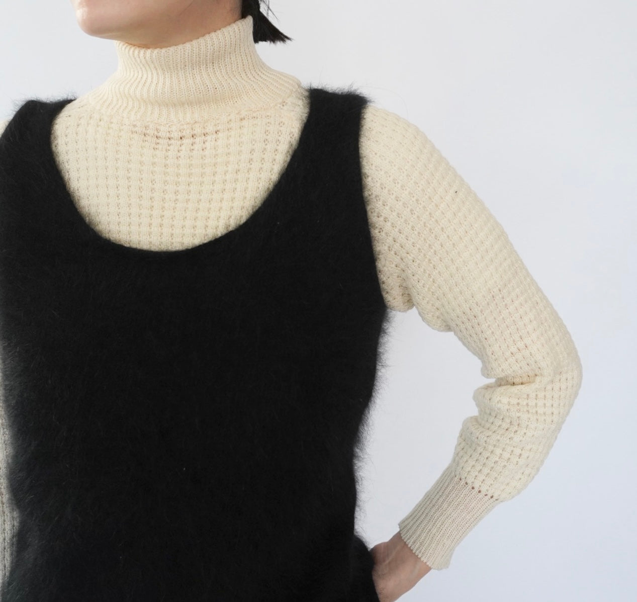 90s Angora Sleeveless Knit Top