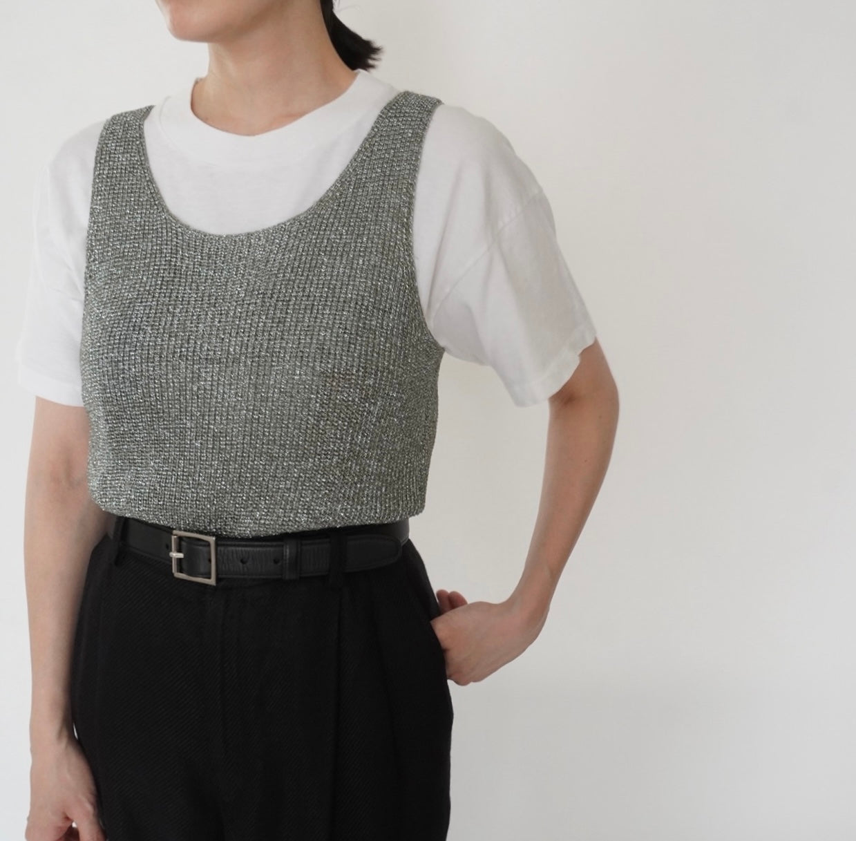 90s Silver Top