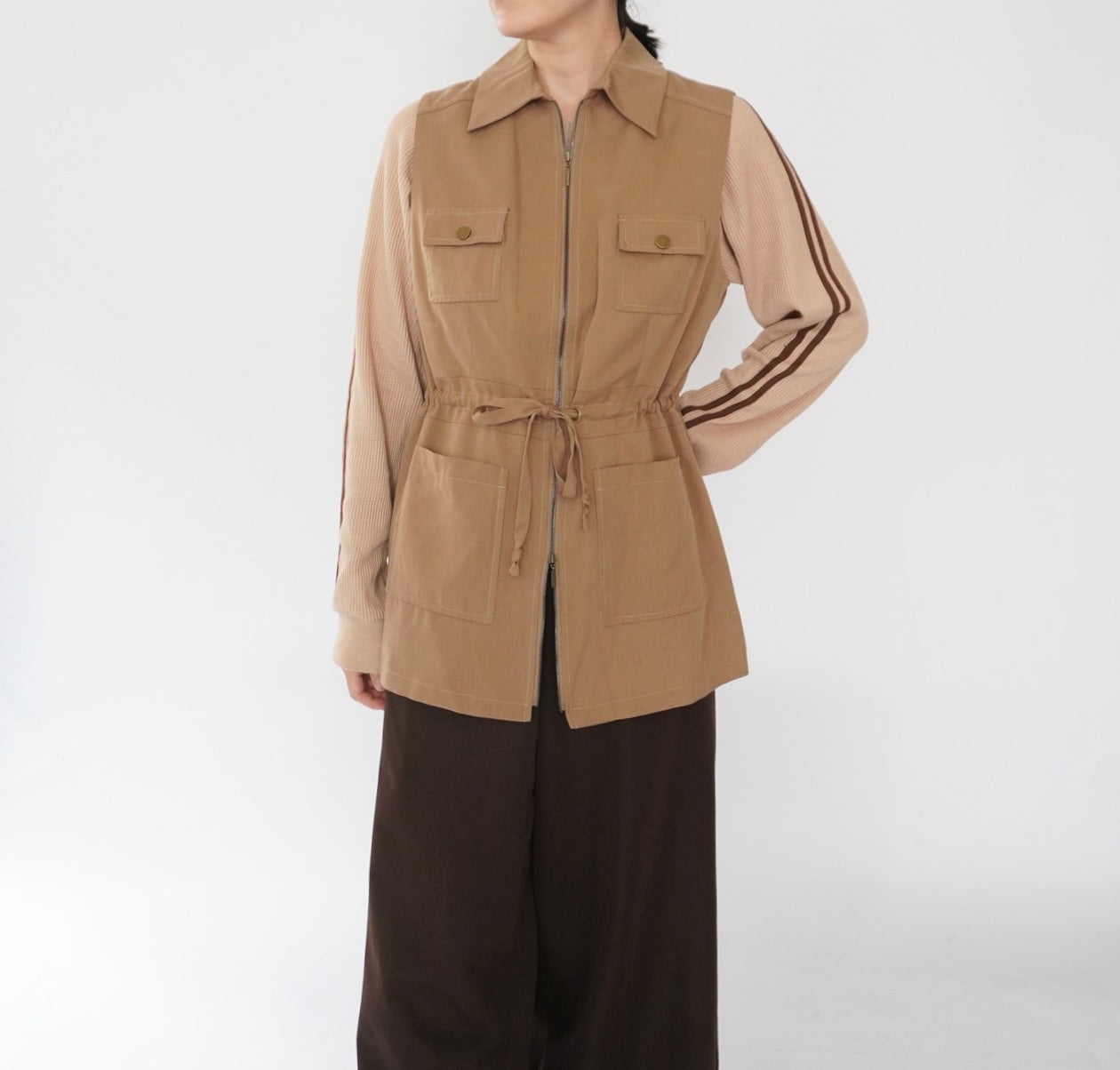 90s Design Zipped Vest