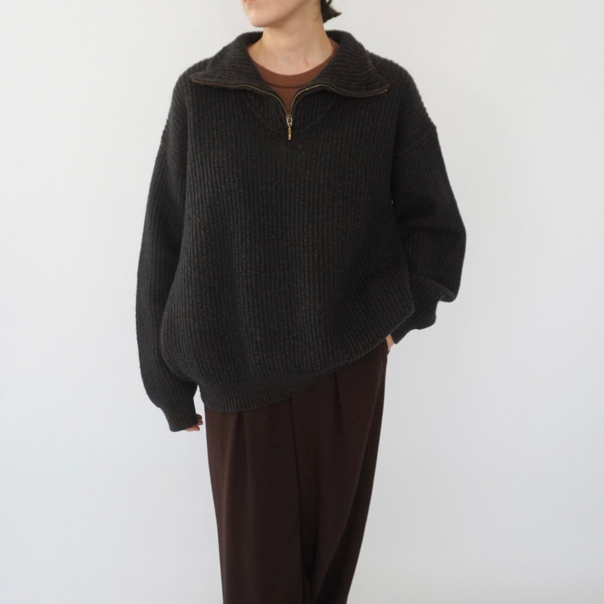 90s Half Zip Knit Made in Italy