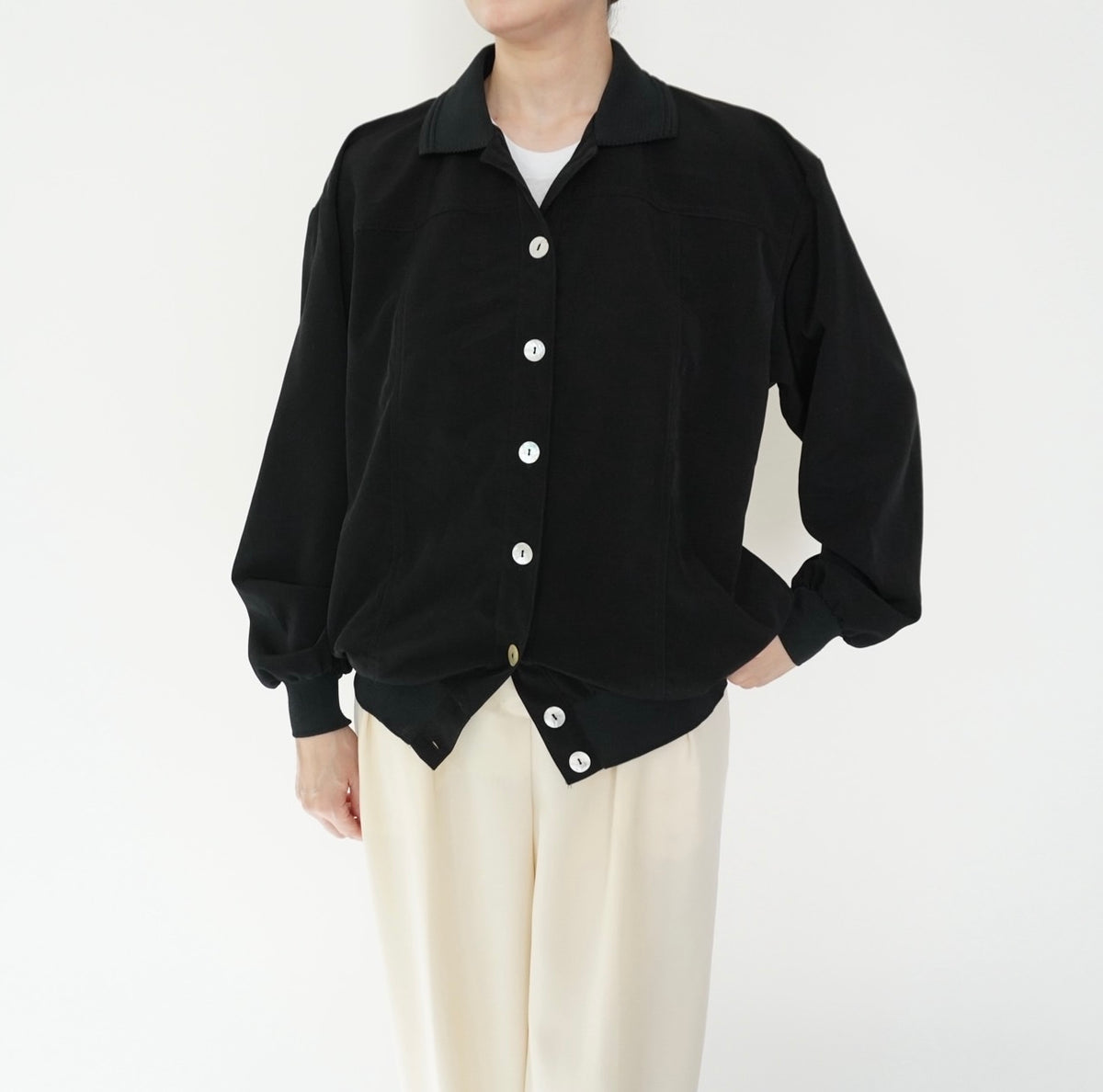 90s Black Design Shirt