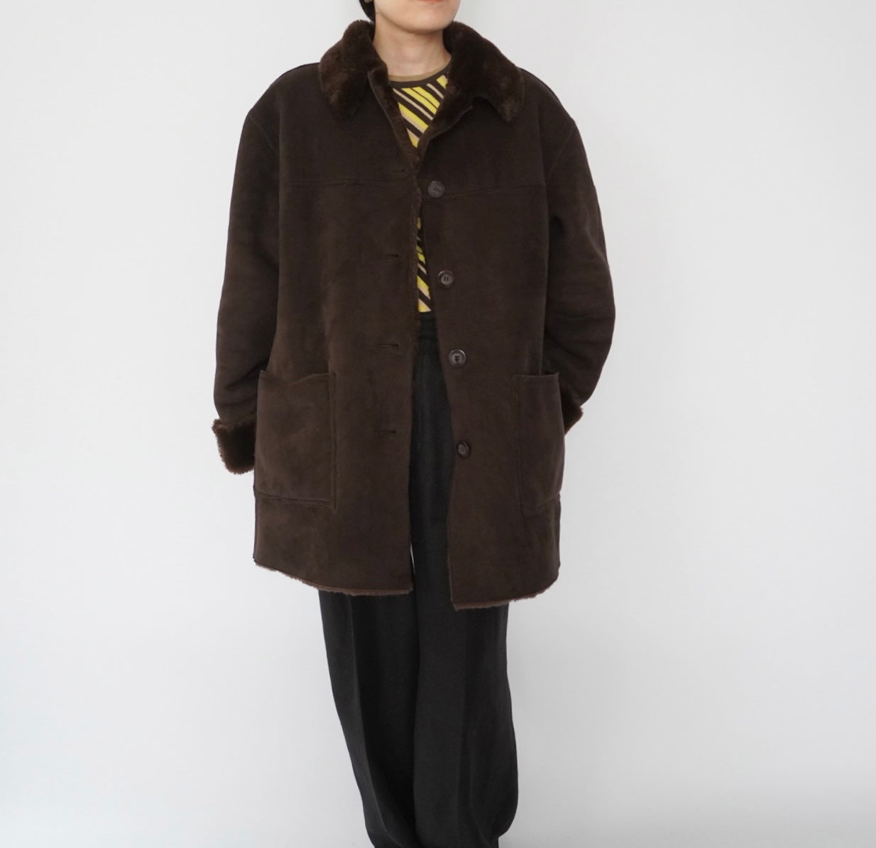 90s Faux Shearling Jacket