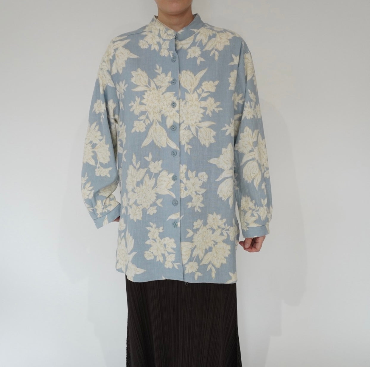 90s Flower Pattern Shirt Made in USA