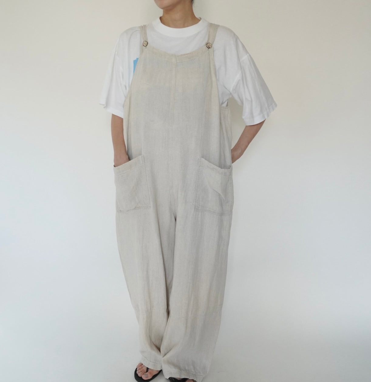 90s Linen Jumpsuit Made in Italy
