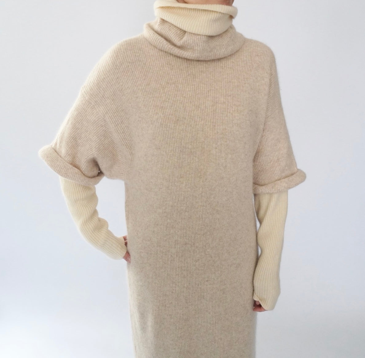 80s Angora Knit Dress
