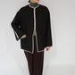 80s Design Silk Blouse,Jacket Made in USA