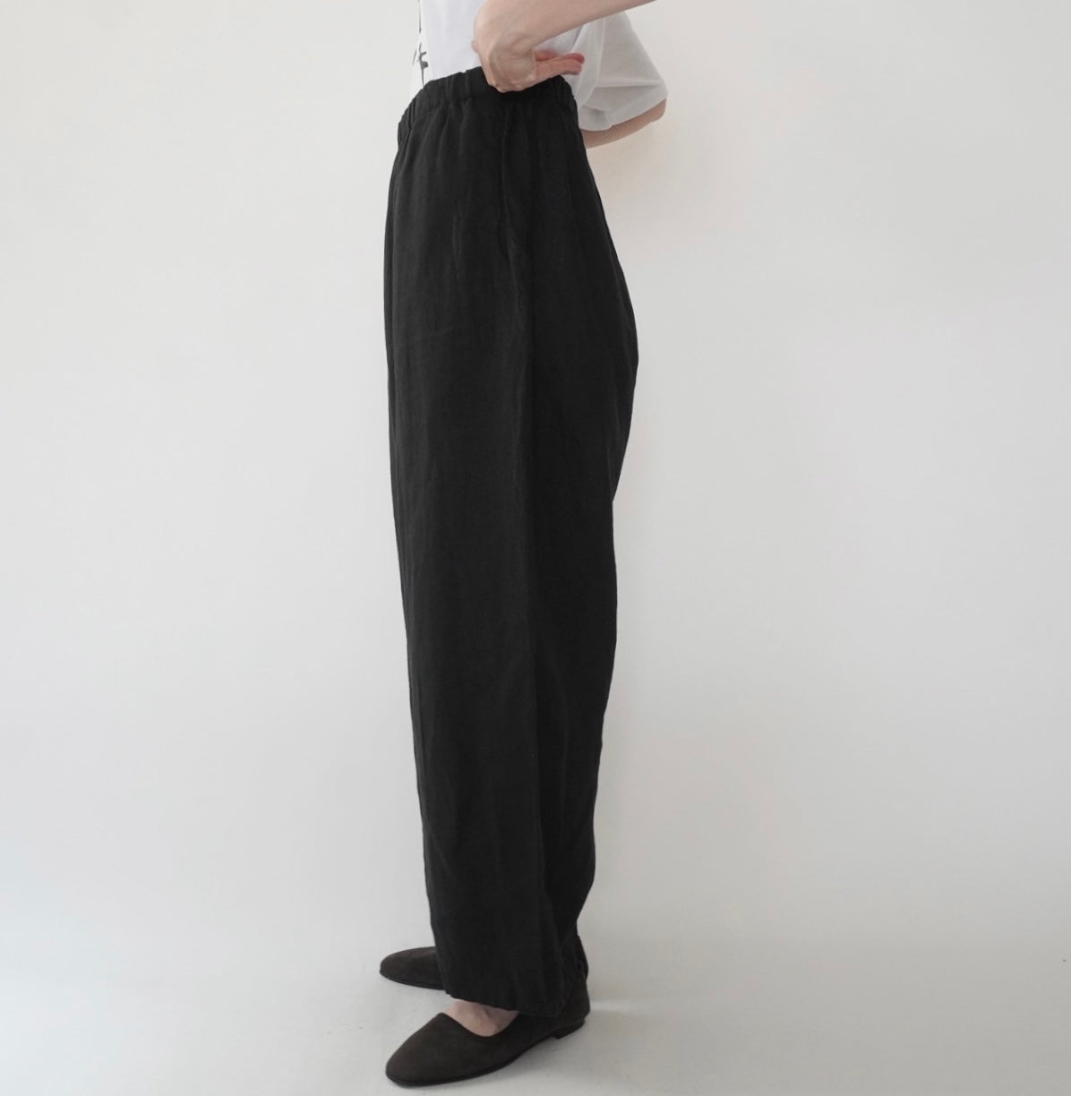 90s "FLAX"  Linen Wide Pants