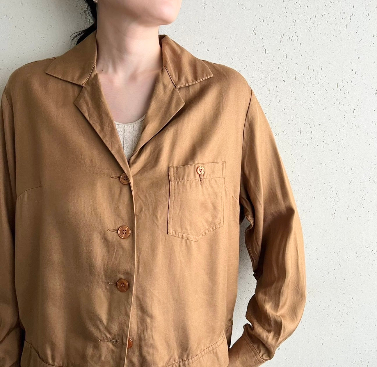 90s"ALBA MODA " EURO Silk Shirt