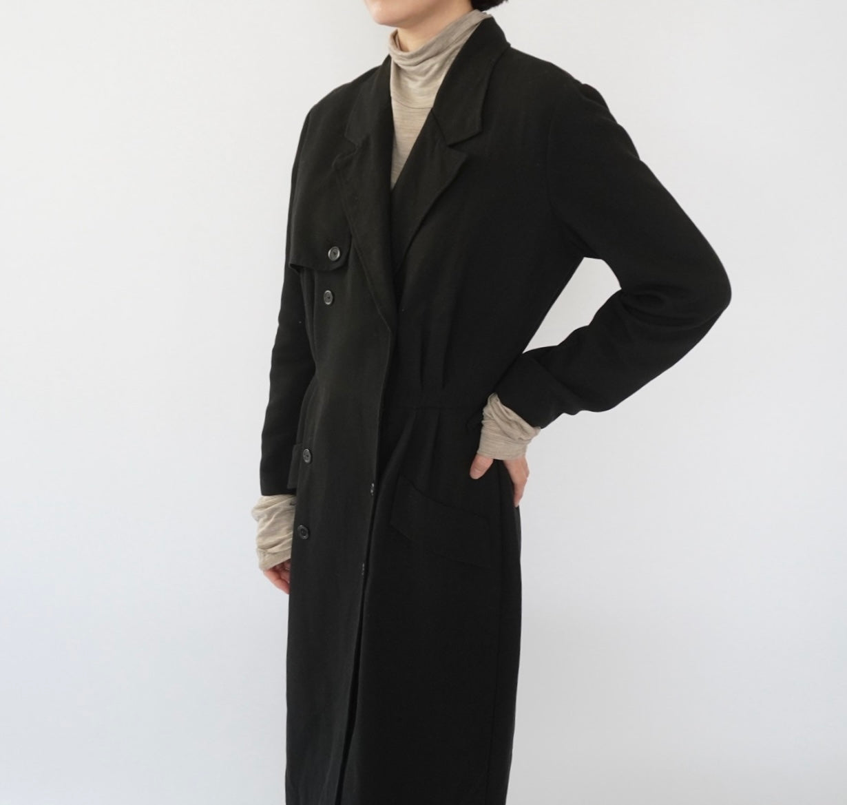 90s Black Design Dress