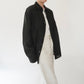 90s Black Linen Shirt