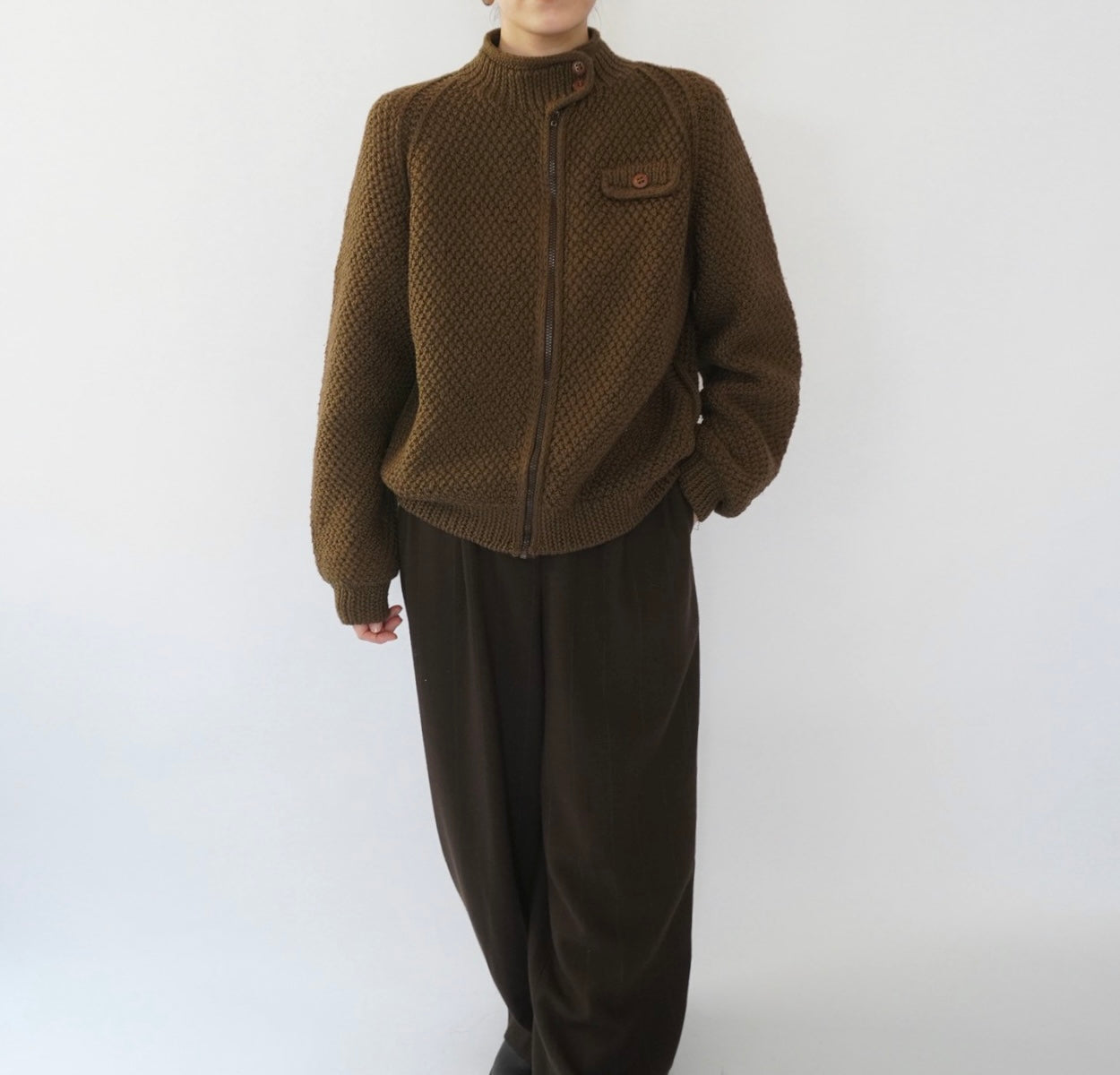 80s EURO Knit Jacket,Cardigan