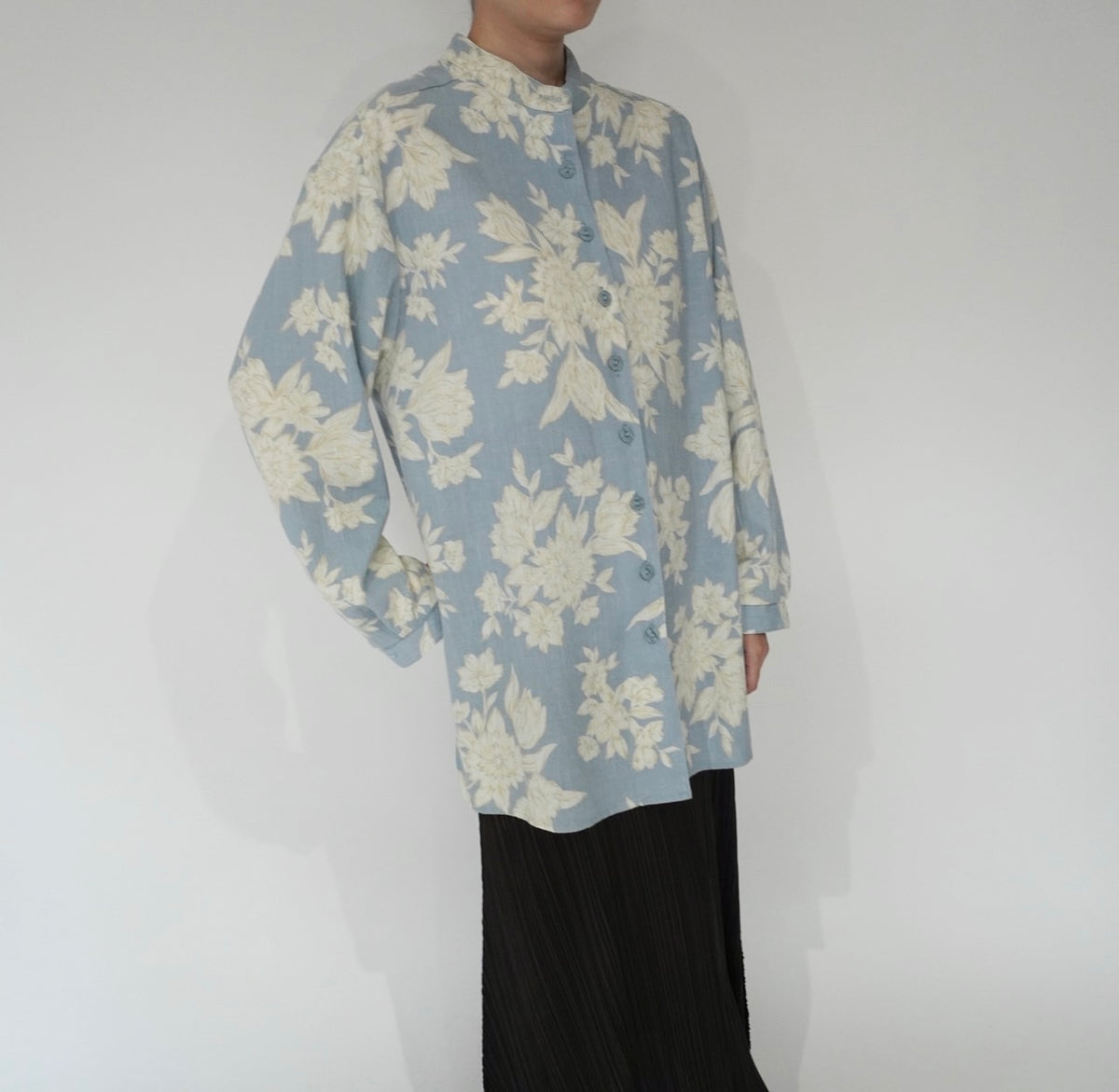 90s Flower Pattern Shirt Made in USA