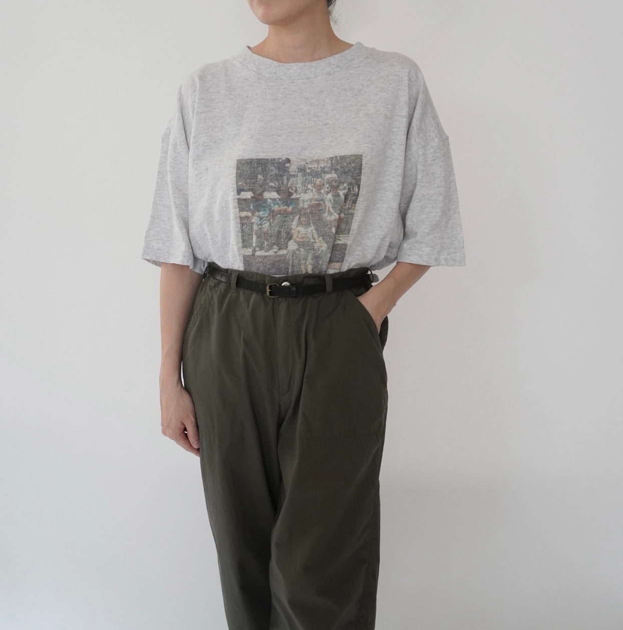 90s Photo Printed T-shirt Made in USA