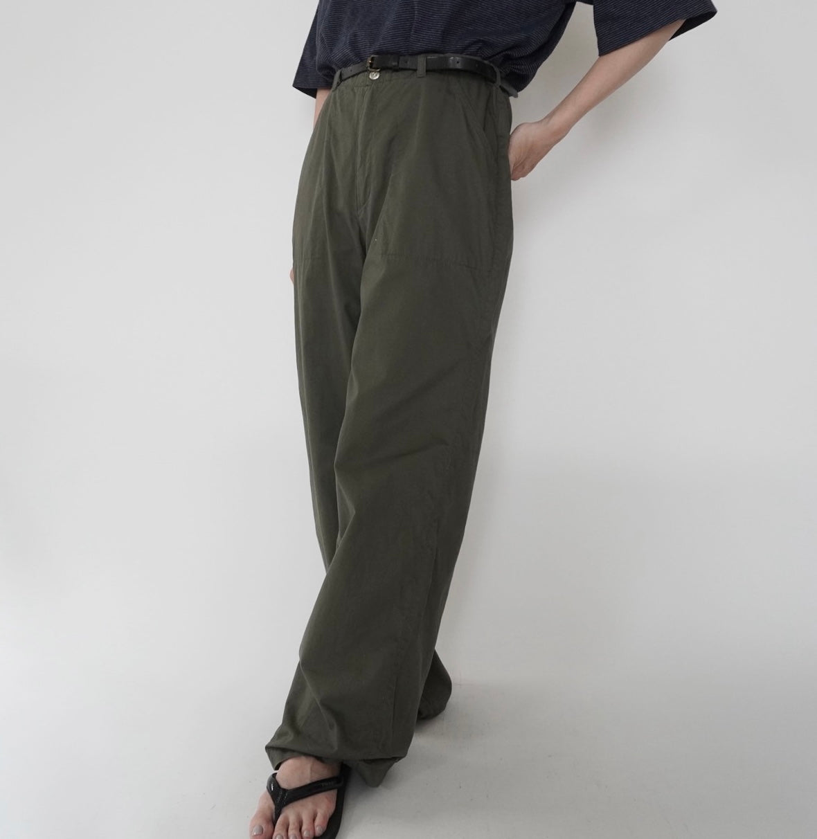 90s Cotton Wide Pants