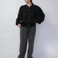 90s Black Design Knit Cardigan