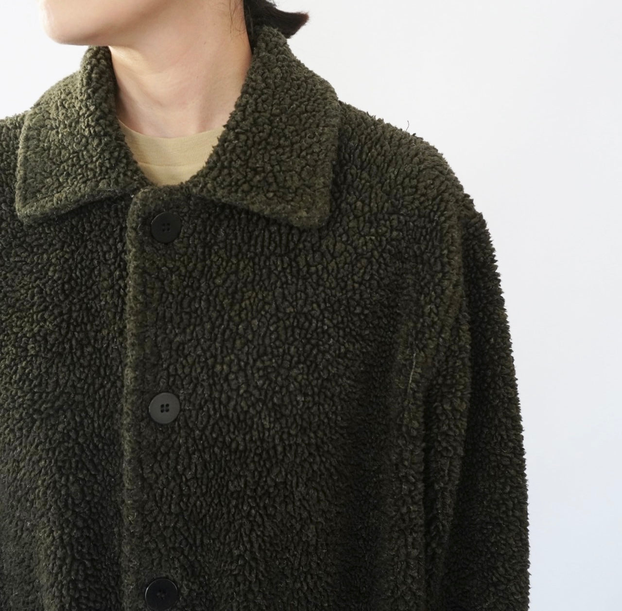 90s Fleece Shirt Jacket Made in USA