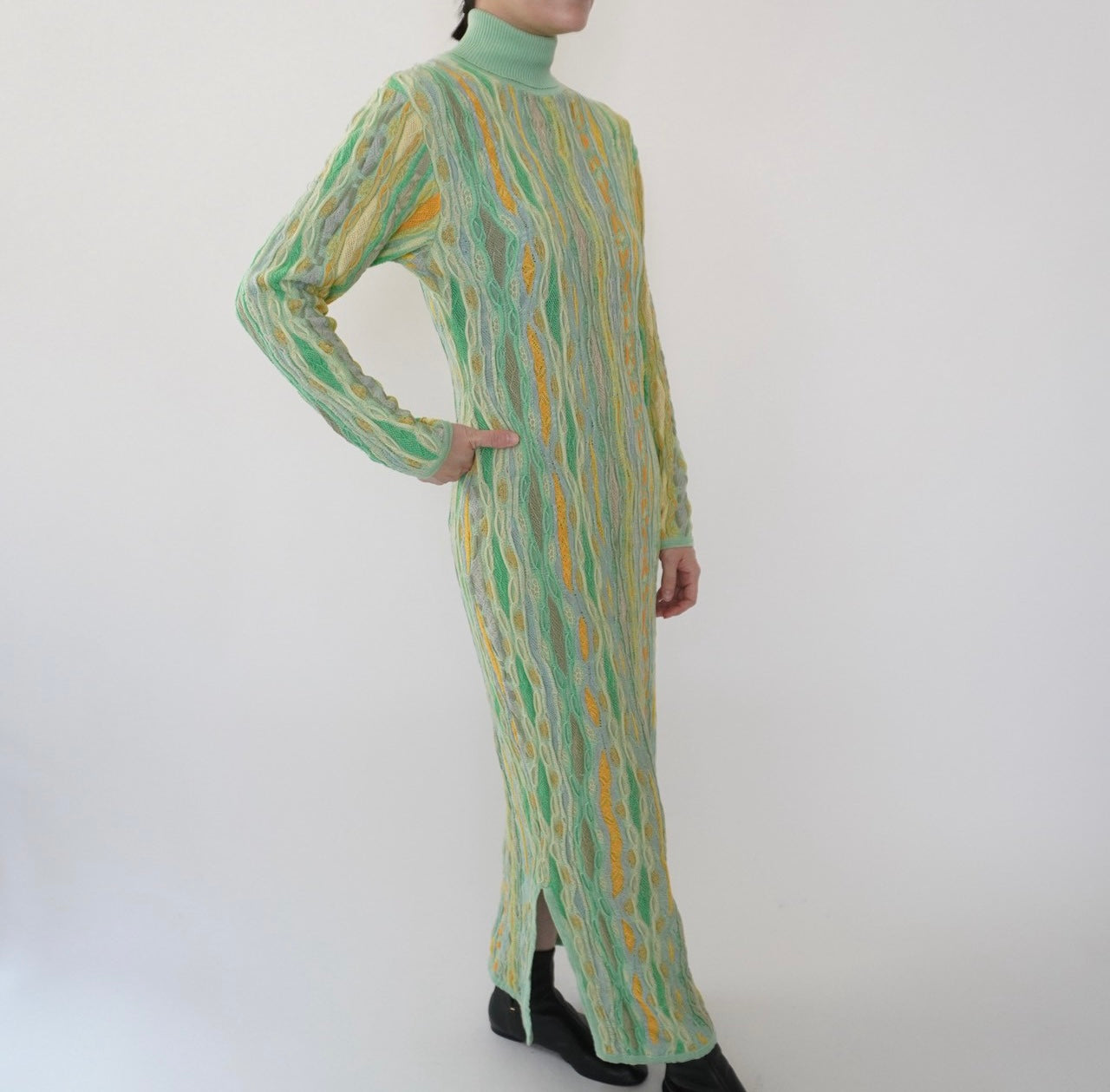 80s Design Cotton Knit Dress Made in Australia