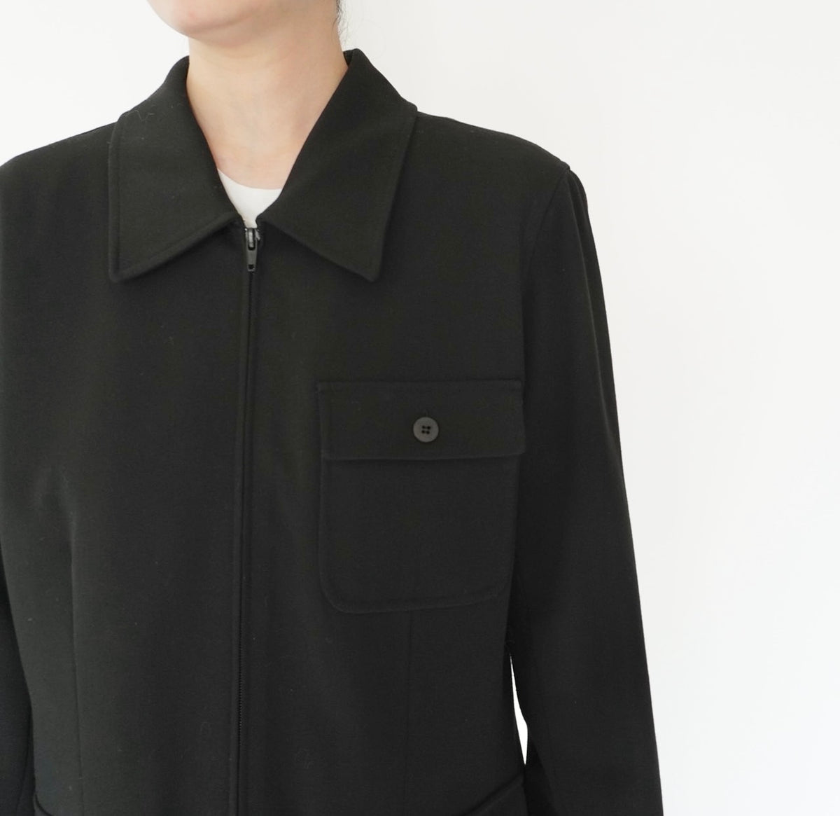 90s Black Design Jacket