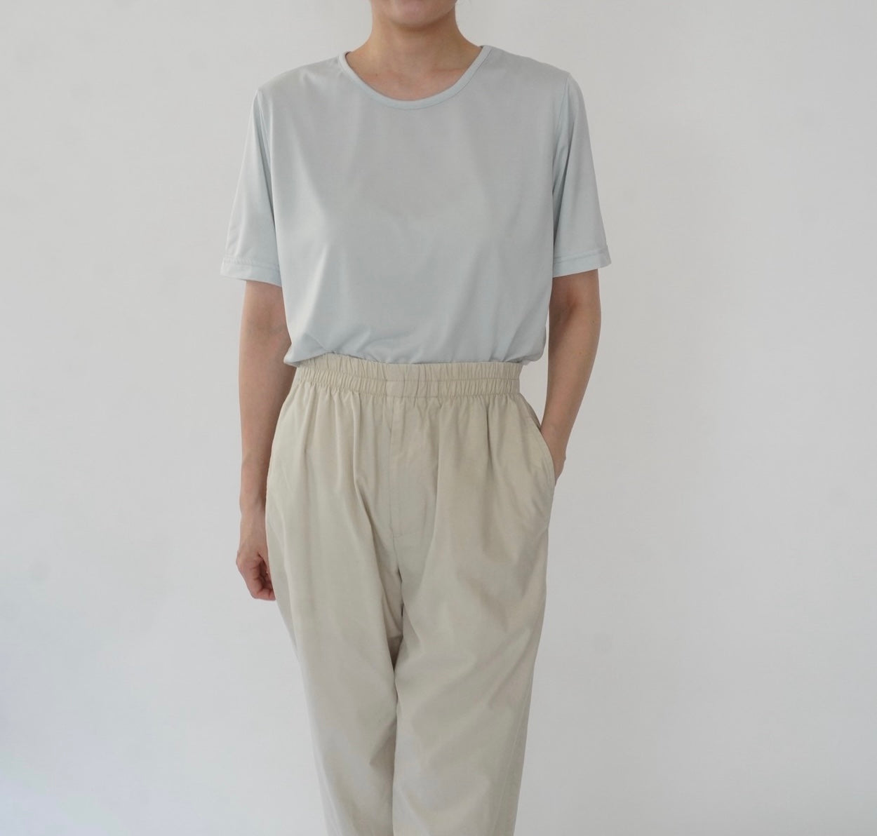 90s Light Blue Top Made in USA