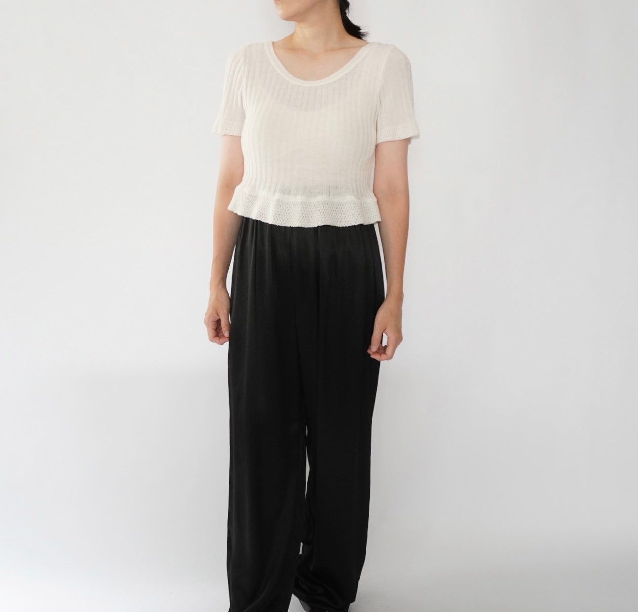 90s Ribbed Top Made in Italy