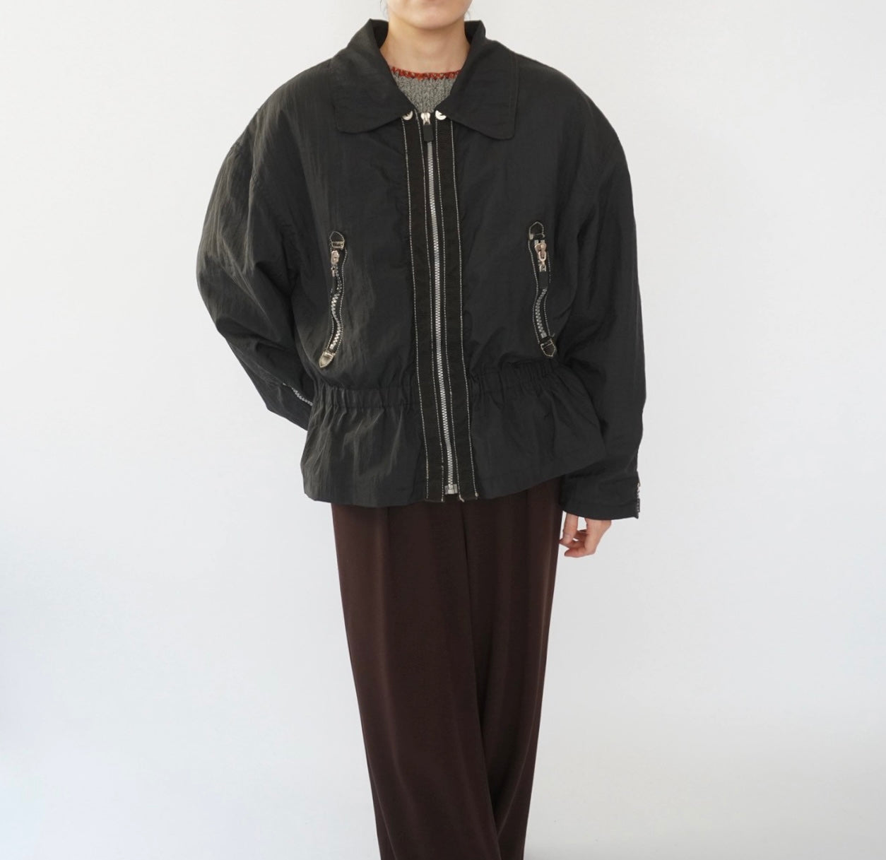 90s "Brandon Thomas" Black Design Jacket