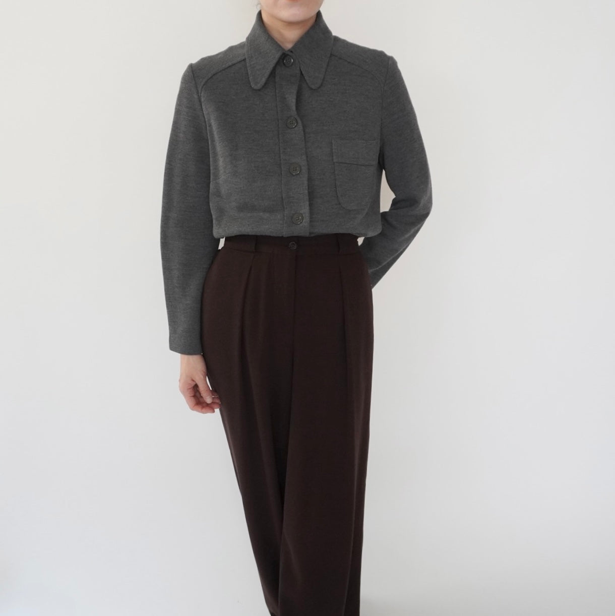 70s Gray Shirt Made in Sweden