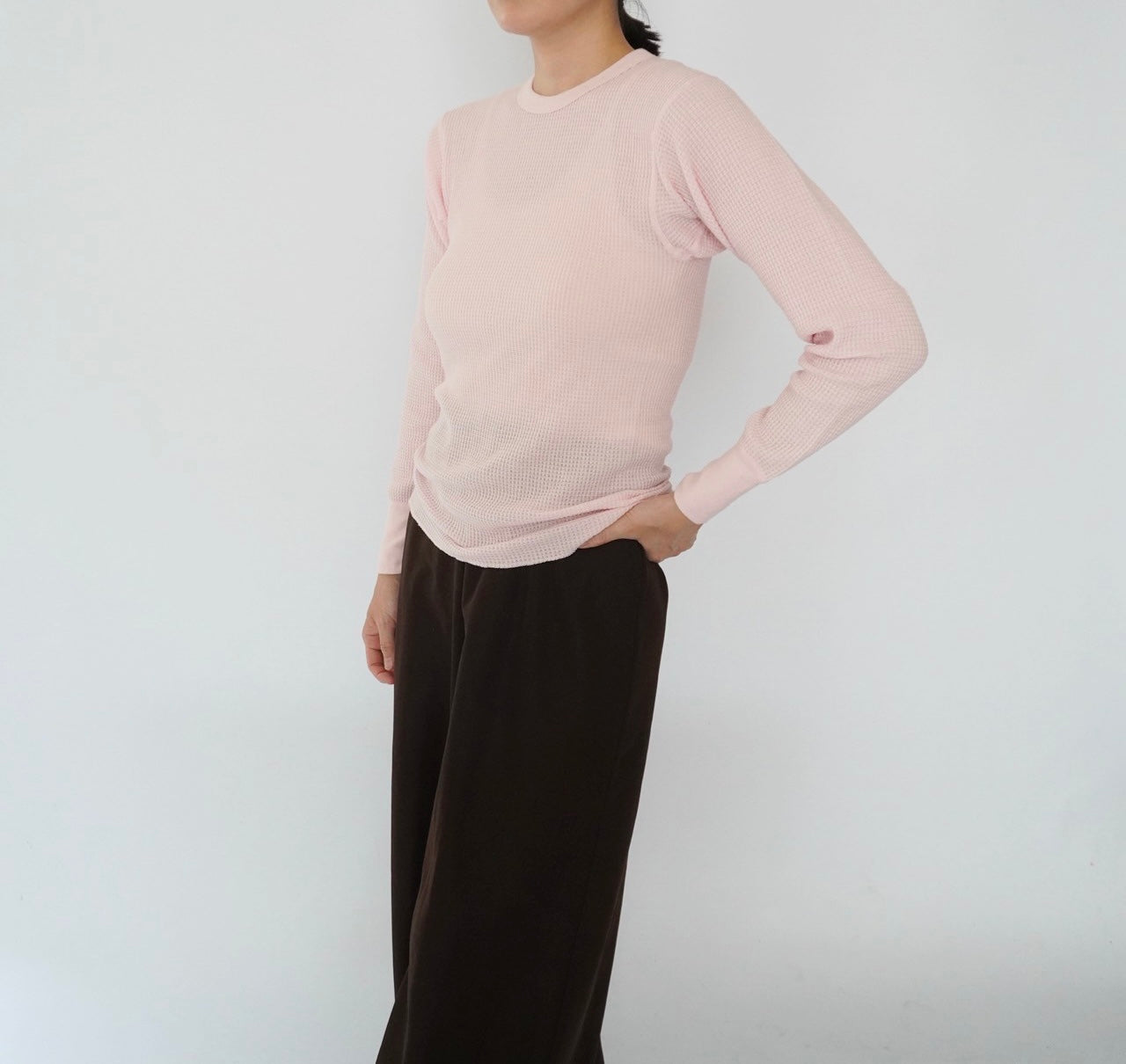 90s Light Pink Thermal Made in USA