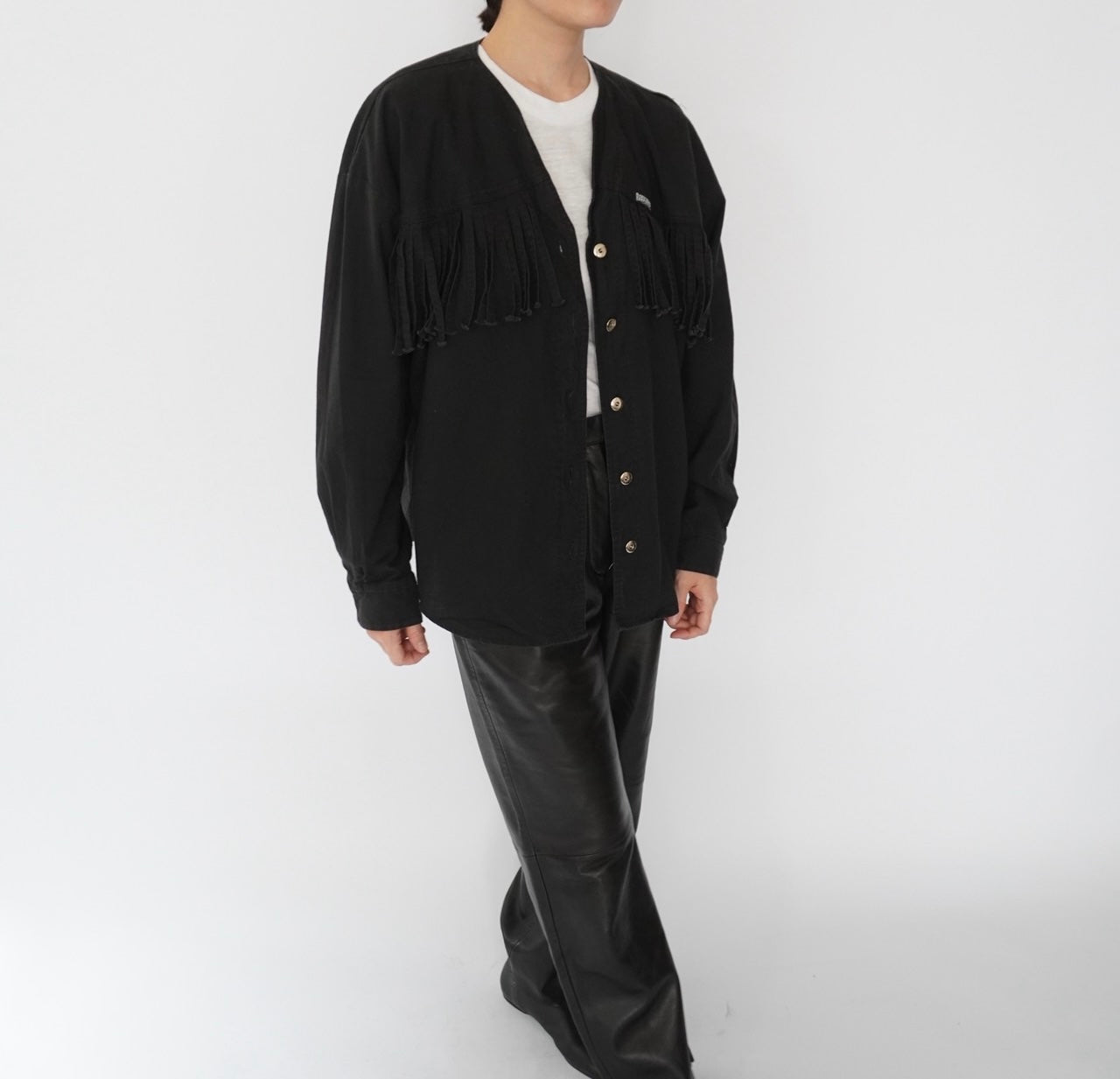 90s Fringe Design Blouse