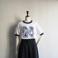 90s Printed Ringer T-shirt Made in USA