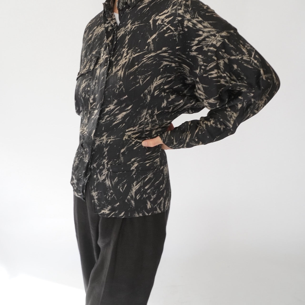 90s EURO Silk Design Shirt