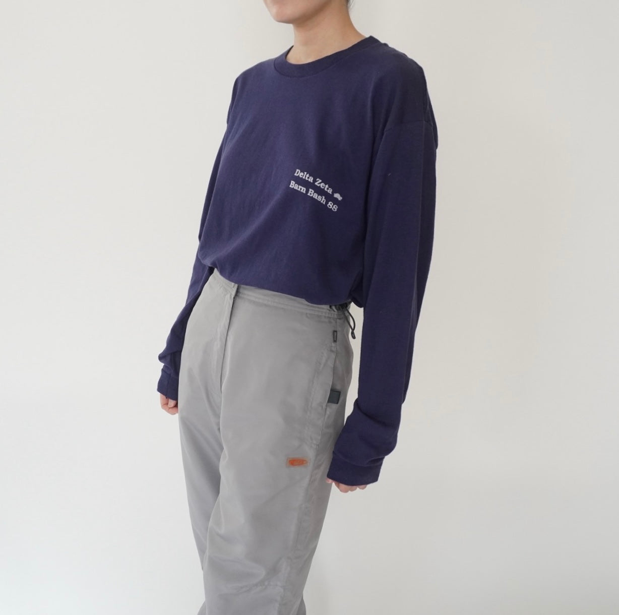80s Printed Long T-shirt Made in USA
