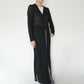 90s EURO Black Long Cardigan