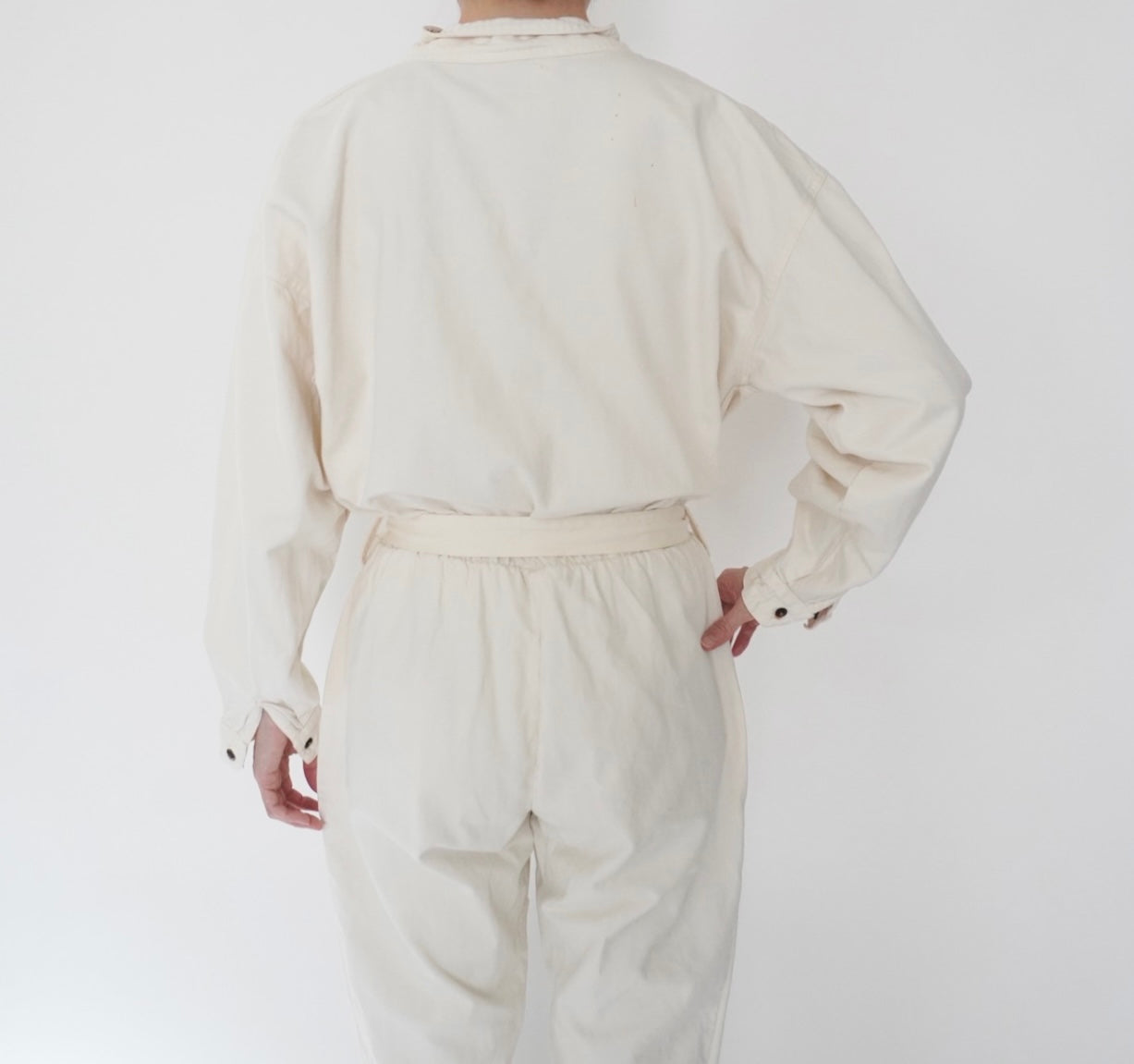 80s EURO Design Ivory Jumpsuit
