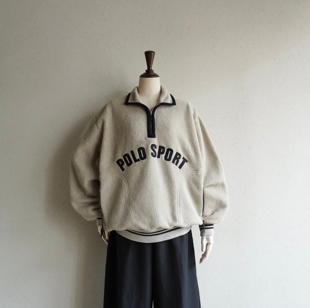 90s "POLO SPORT" Half Zip Fleece Made in Canada