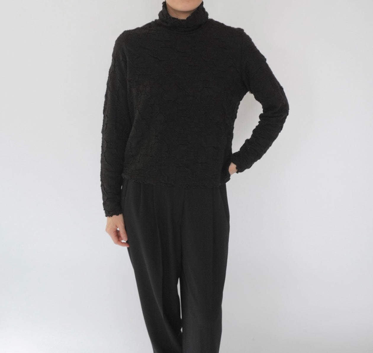 90s Pleated Top Made in USA