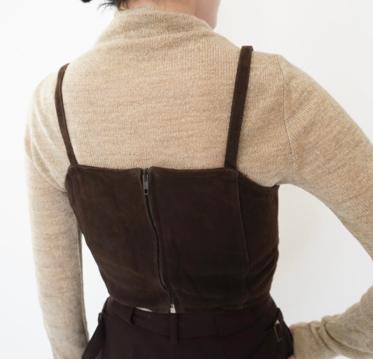 90s EURO Suede Camisole Top