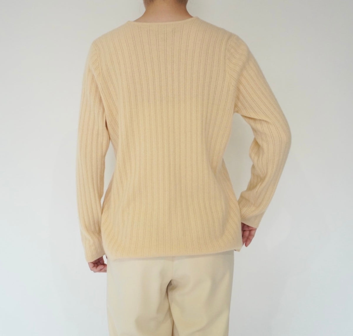 90s Ribbed Cashmere Knit