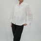 90s Cut Lace Shirt,Jacket Made in USA