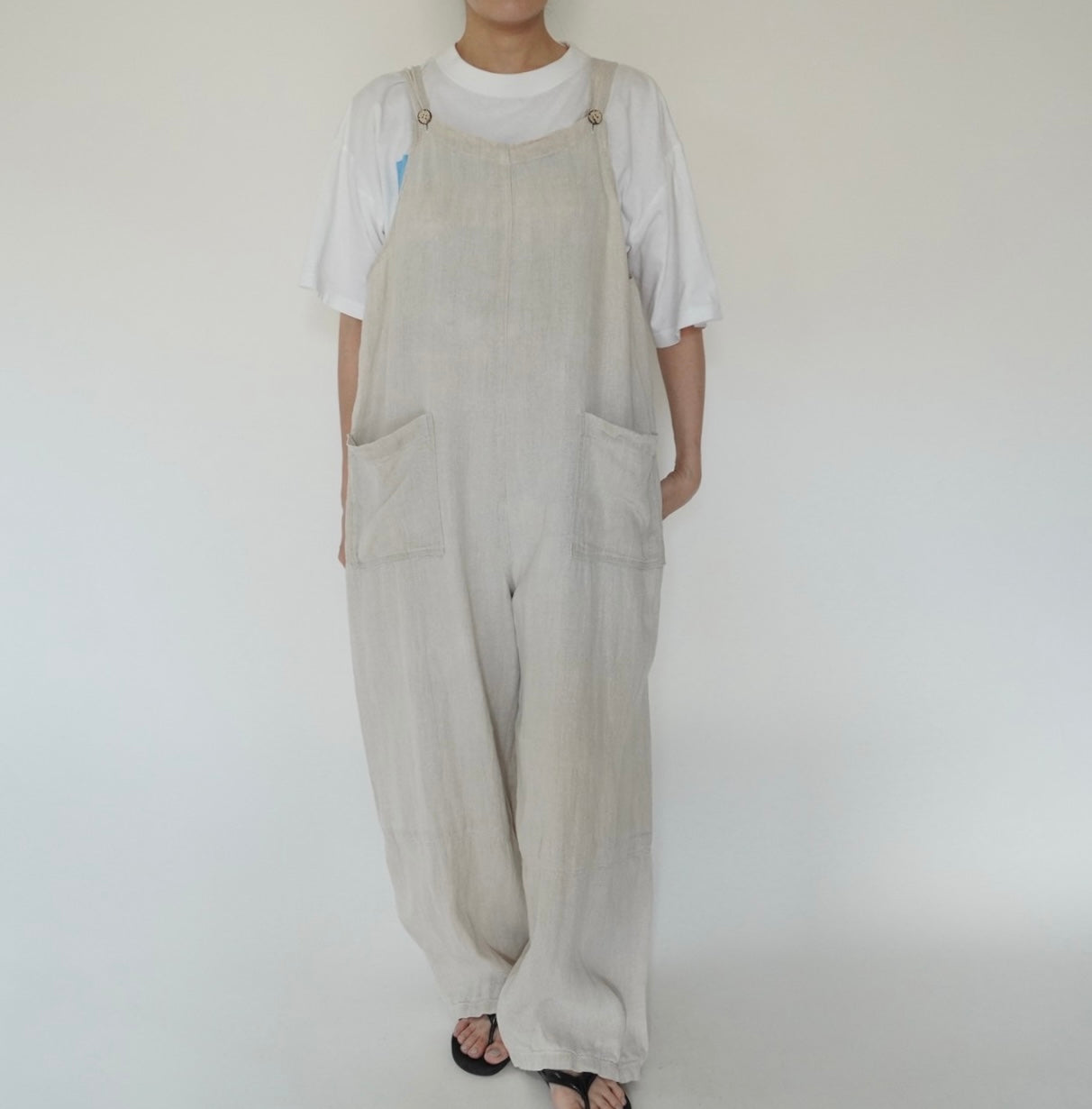 90s Linen Jumpsuit Made in Italy