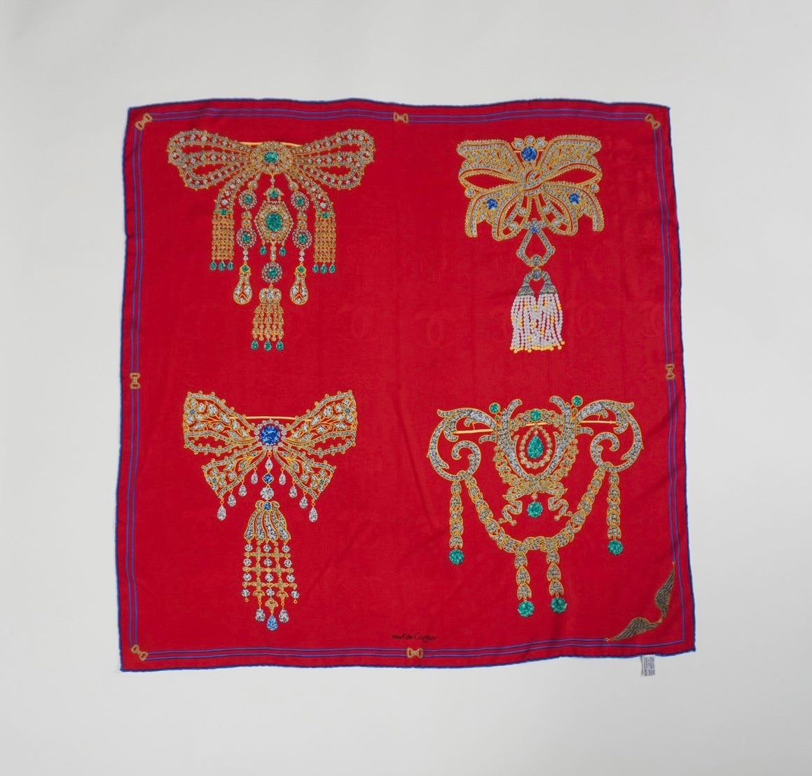 "Cartier" Silk Scarf Made in Italy