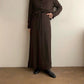 90s Brown Rayon Two-Piece Made in USA