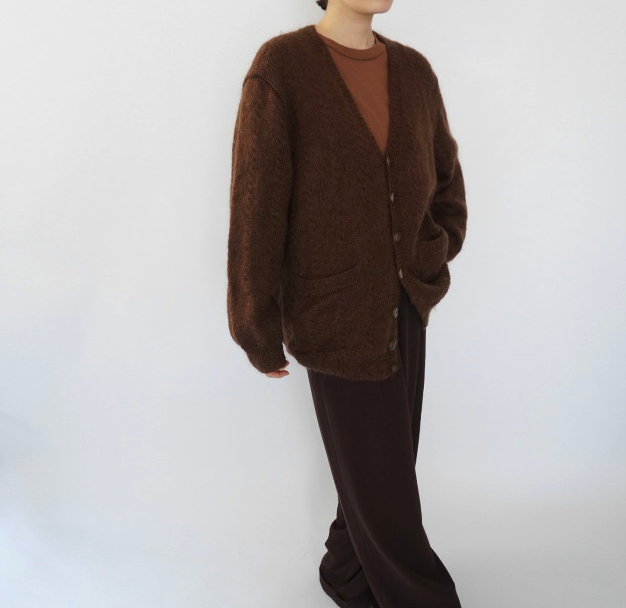 80s Brown Cardigan
